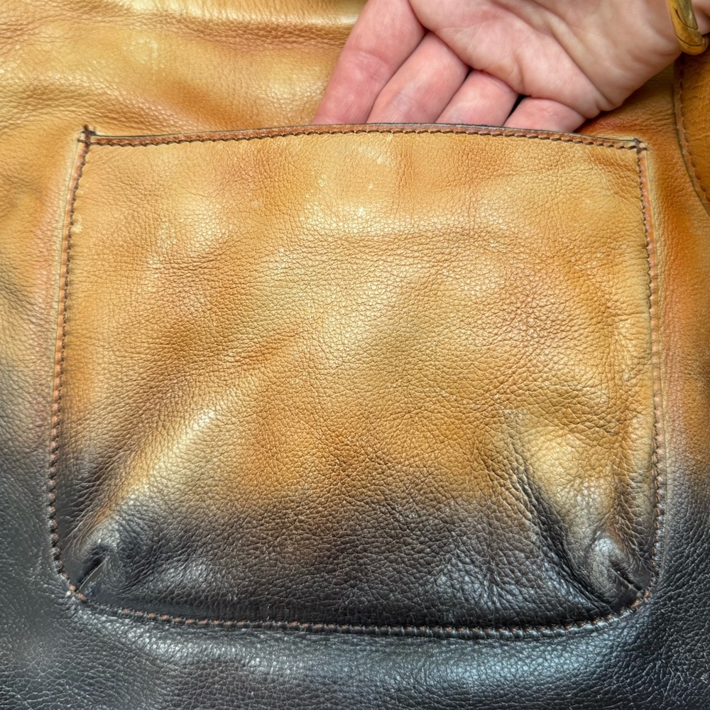 Patricia Nash Ombre Dip Leather Barcelona Saddle Bag - Picture 12 of 12